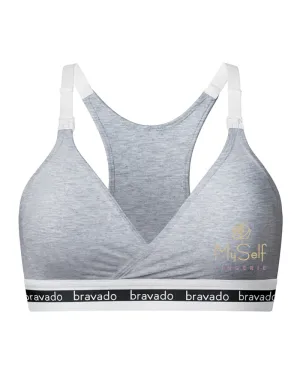 1014VBA Dove Heather Original Cotton Wire Free Nursing Bra (Cups B-D)