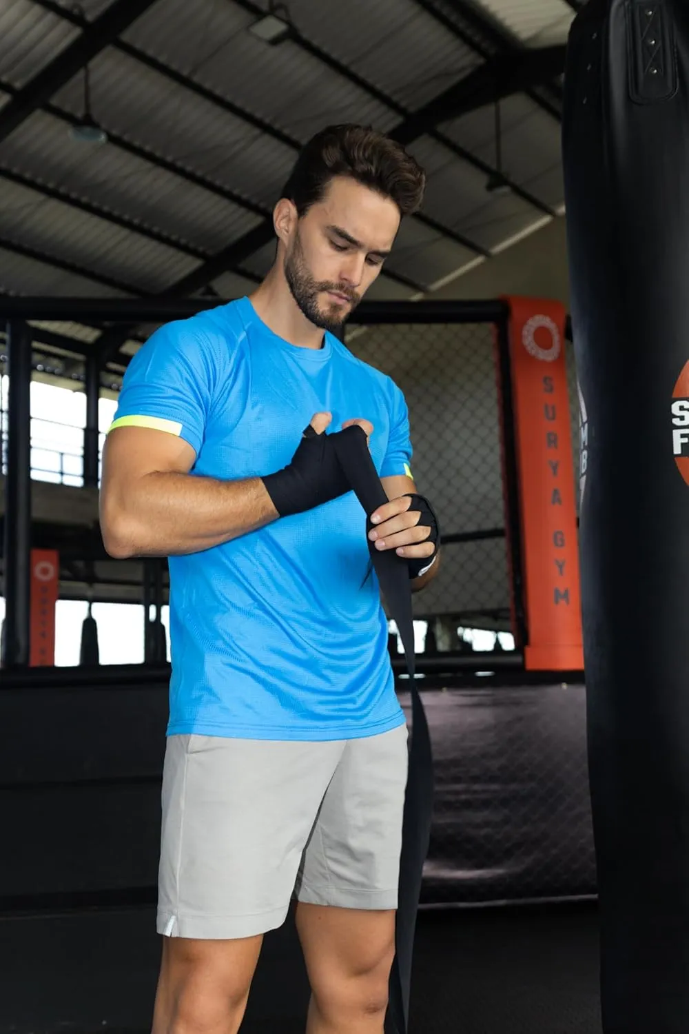 5 Pack Workout Shirts for Men Quick Dry Crew Neck Short Sleeve Tee Tops Moisture Wicking Athletic Light Gym T-Shirts