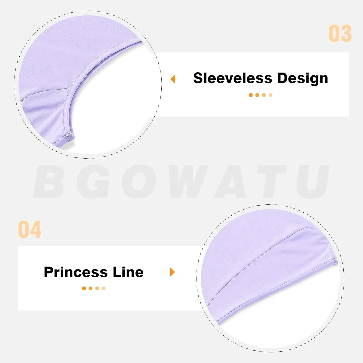 BGOWATU Women's Golf Shirts Sleeveless Polo Shirts Collared 3 Buttons Tennis Tank Tops UV Protection Quick Dry
