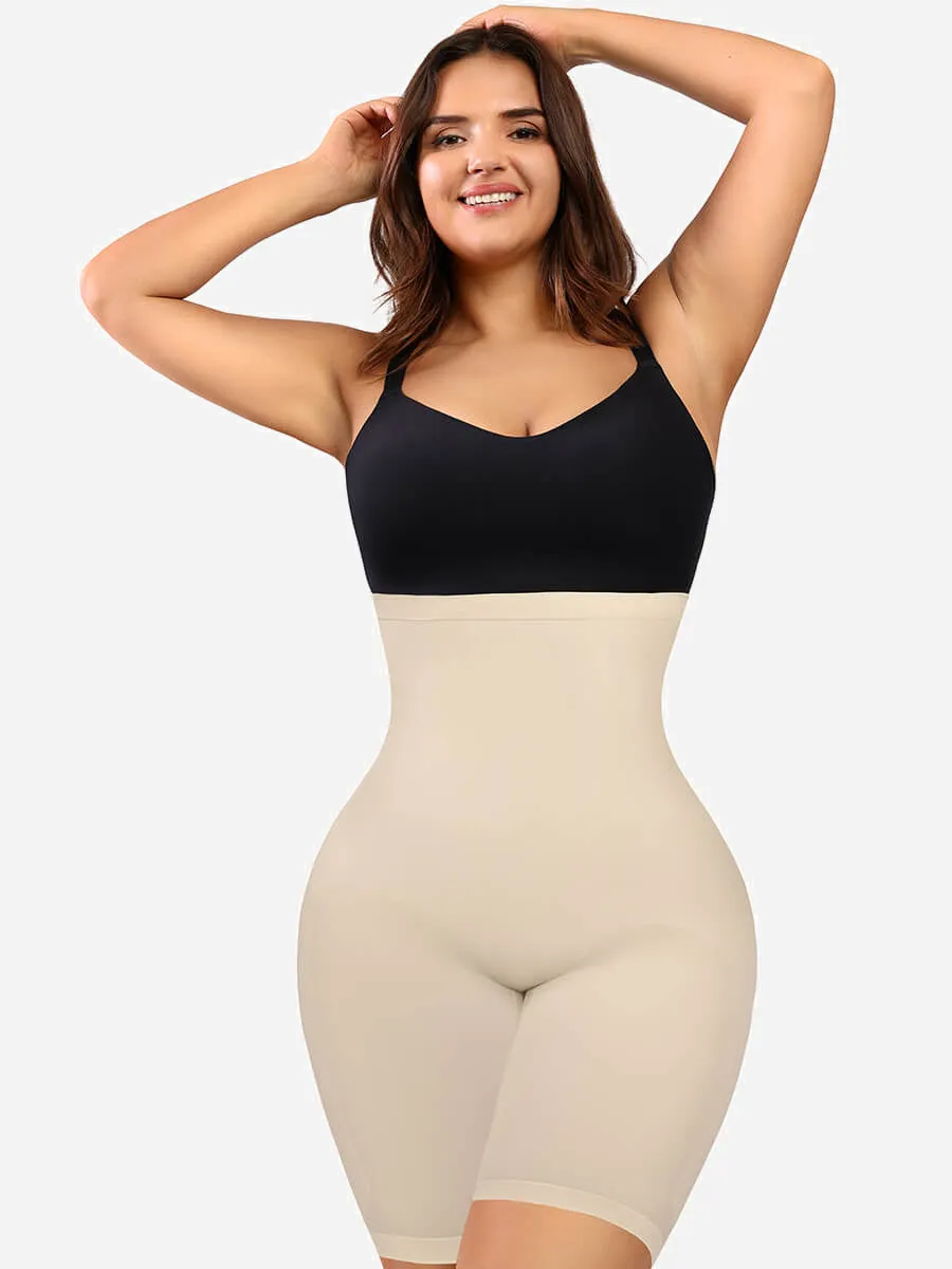 Feelingirl Seamless Open-Bust Women Tummy Control Bodysuit