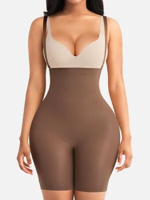 Feelingirl Seamless Open-Bust Women Tummy Control Bodysuit