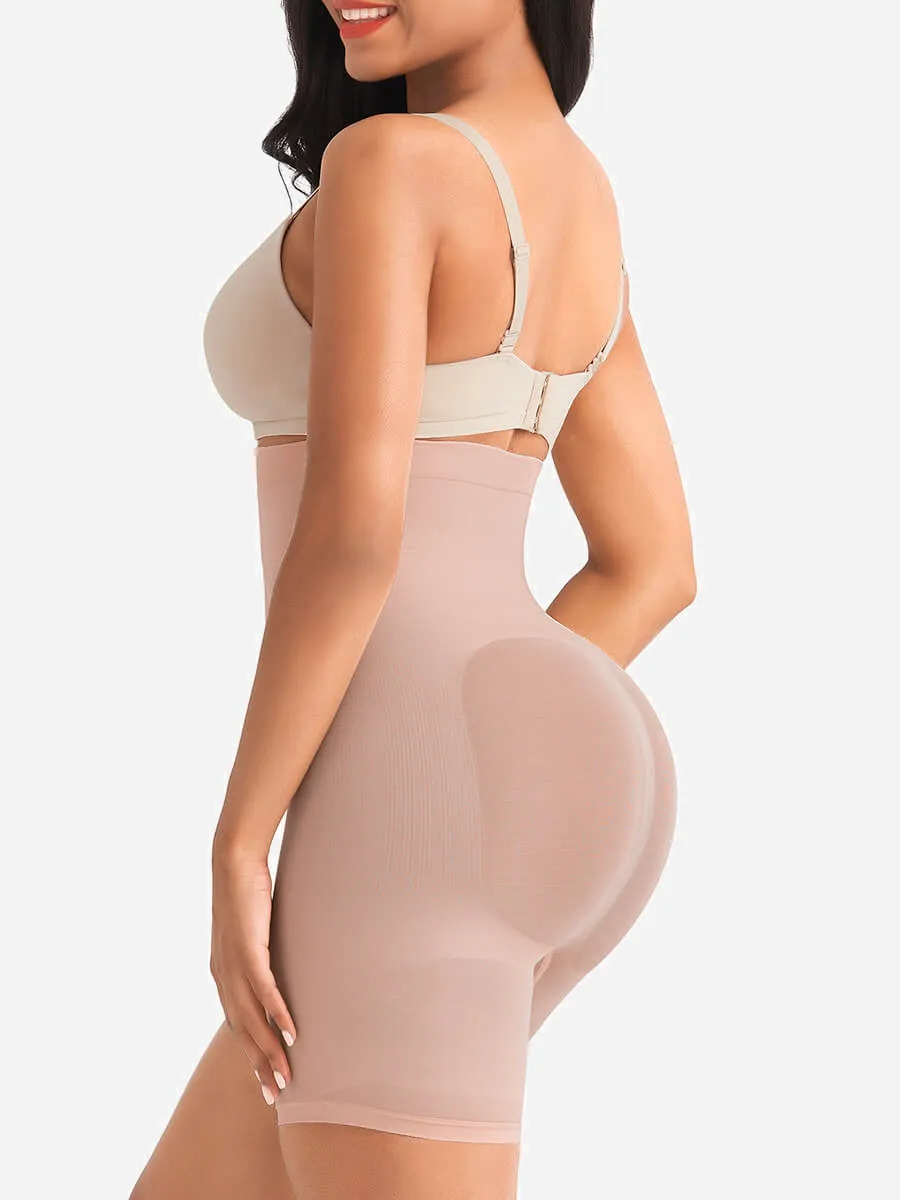 Feelingirl Seamless Open-Bust Women Tummy Control Bodysuit