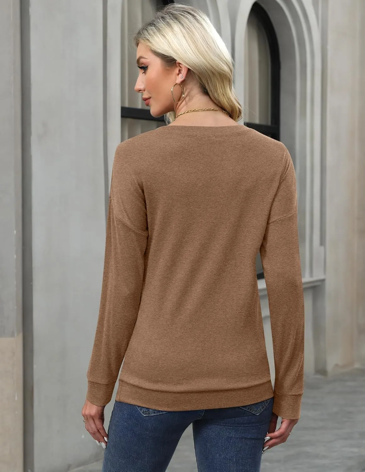 For G and PL Women's 2024 Fall Winter Long Sleeve Crewneck Lace Top Shirt Dressy Casual Elegant Sweatshirt