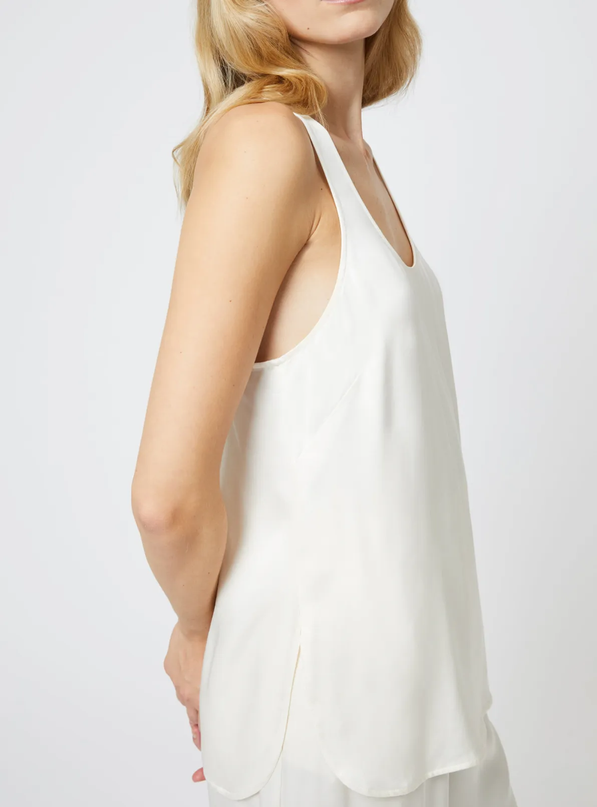 FRENCH CONNECTION ENNIS SATIN TANK TOP