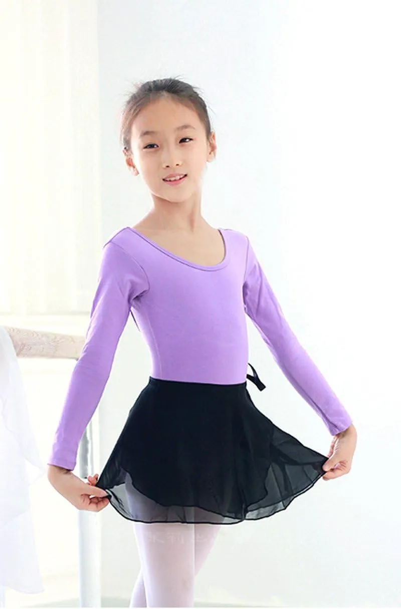Girls Ballet Dance Chiffon Wrap Skirt