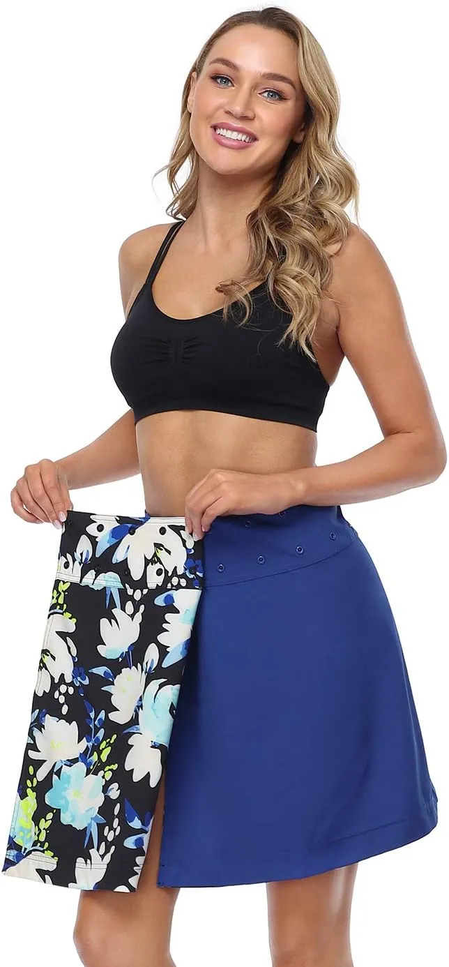 HDE Reversible Wrap Skirts for Women Swim Coverup Hawaii Beach Length Cover Up