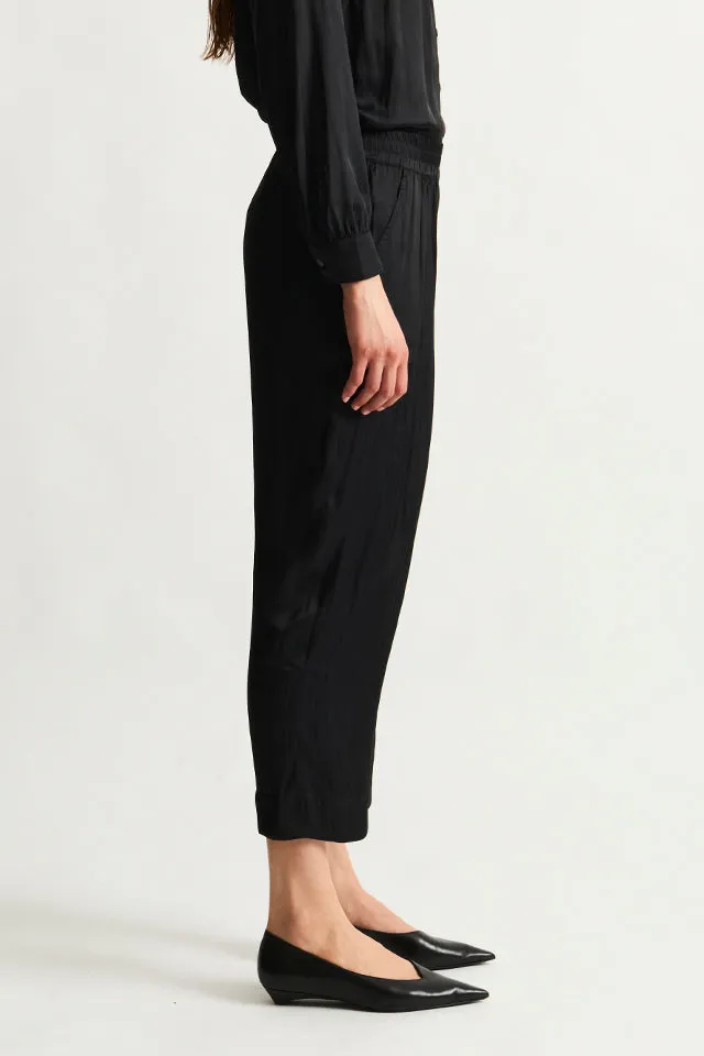 Liquid Satin Black Lyra Pant