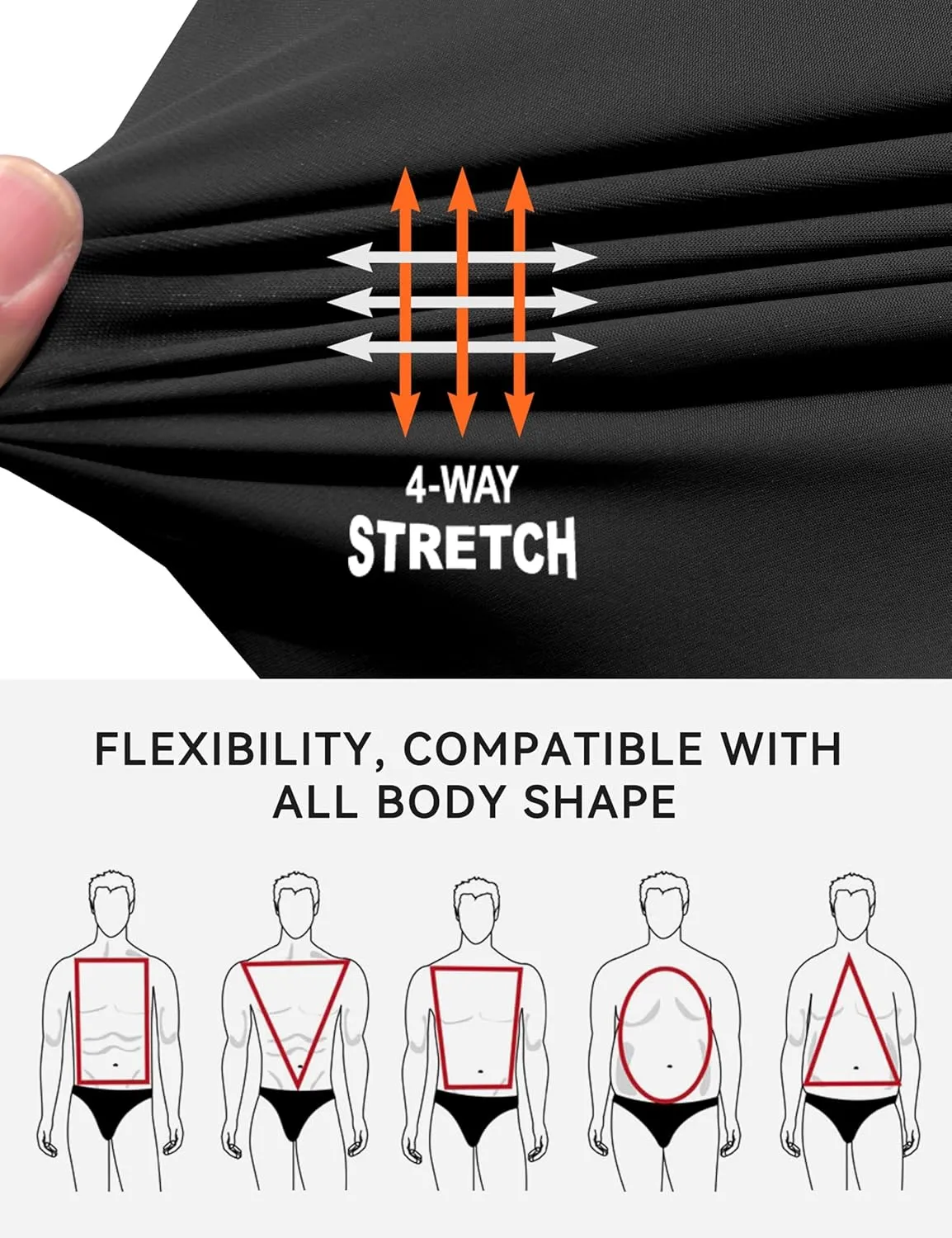 Little Donkey Andy Men's Quick-Drying Running Pants, Stretch Cooling Performance Mens Joggers with Pockets