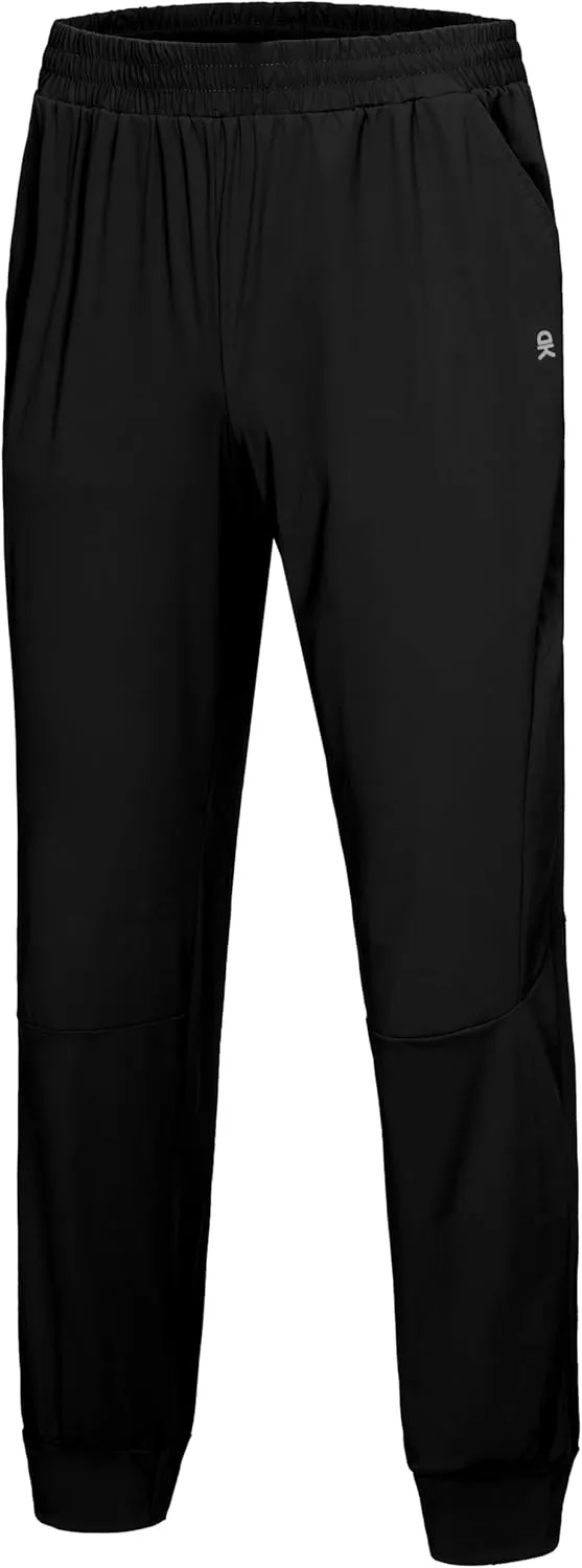 Little Donkey Andy Men's Quick-Drying Running Pants, Stretch Cooling Performance Mens Joggers with Pockets