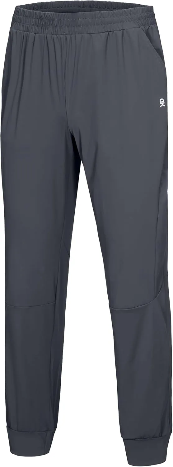 Little Donkey Andy Men's Quick-Drying Running Pants, Stretch Cooling Performance Mens Joggers with Pockets