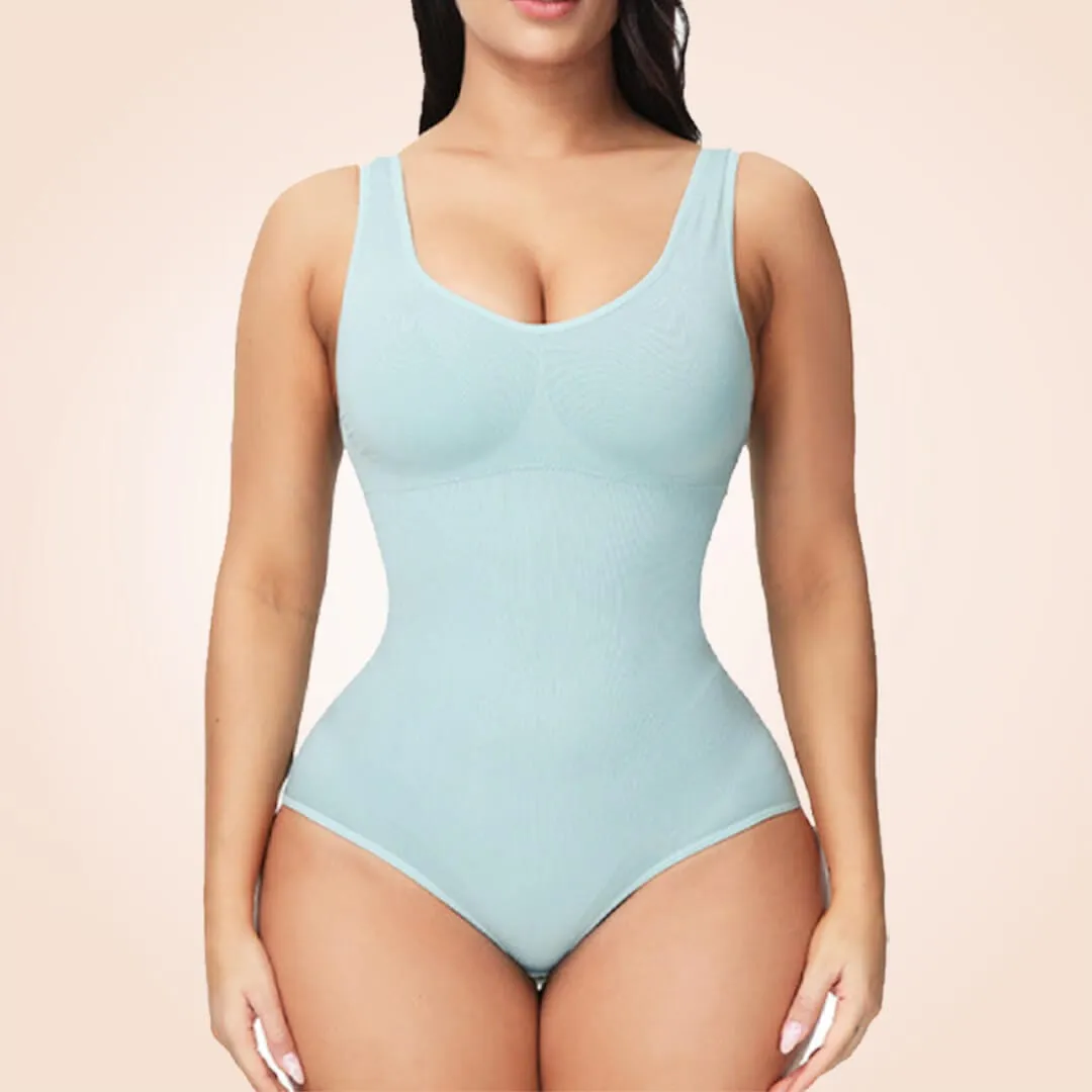 Open Gusset Seamless Faja Sculpting One Piece Bodyshaper
