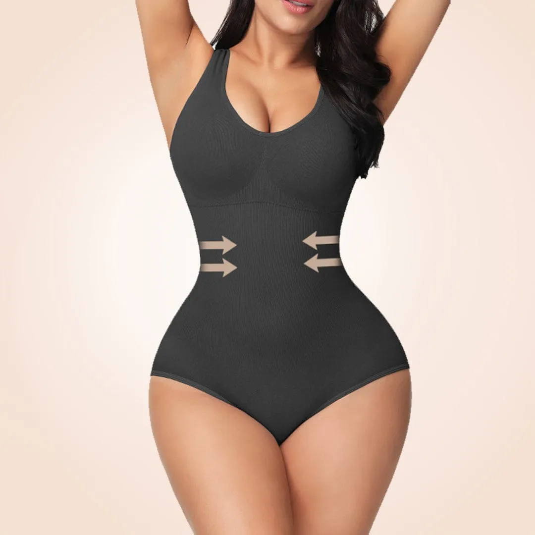 Open Gusset Seamless Faja Sculpting One Piece Bodyshaper