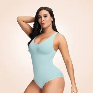 Open Gusset Seamless Faja Sculpting One Piece Bodyshaper