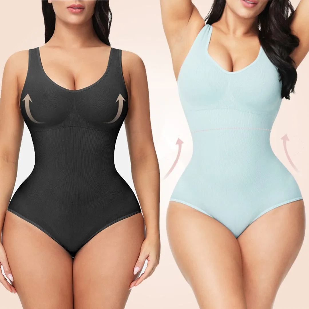 Open Gusset Seamless Faja Sculpting One Piece Bodyshaper