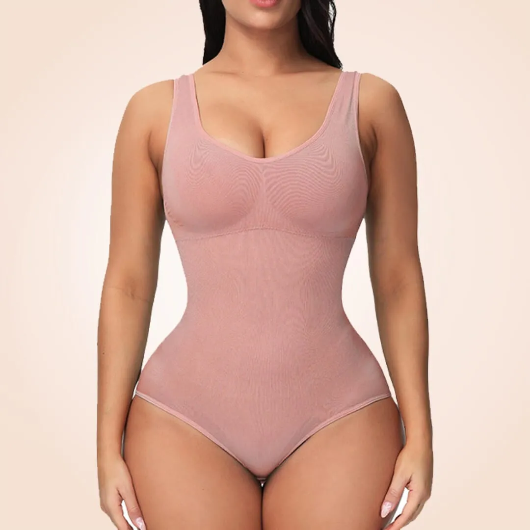 Open Gusset Seamless Faja Sculpting One Piece Bodyshaper