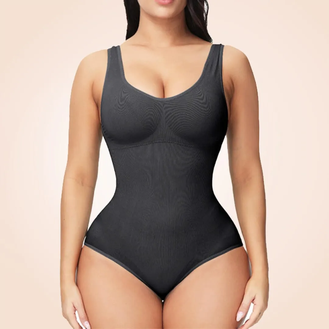 Open Gusset Seamless Faja Sculpting One Piece Bodyshaper