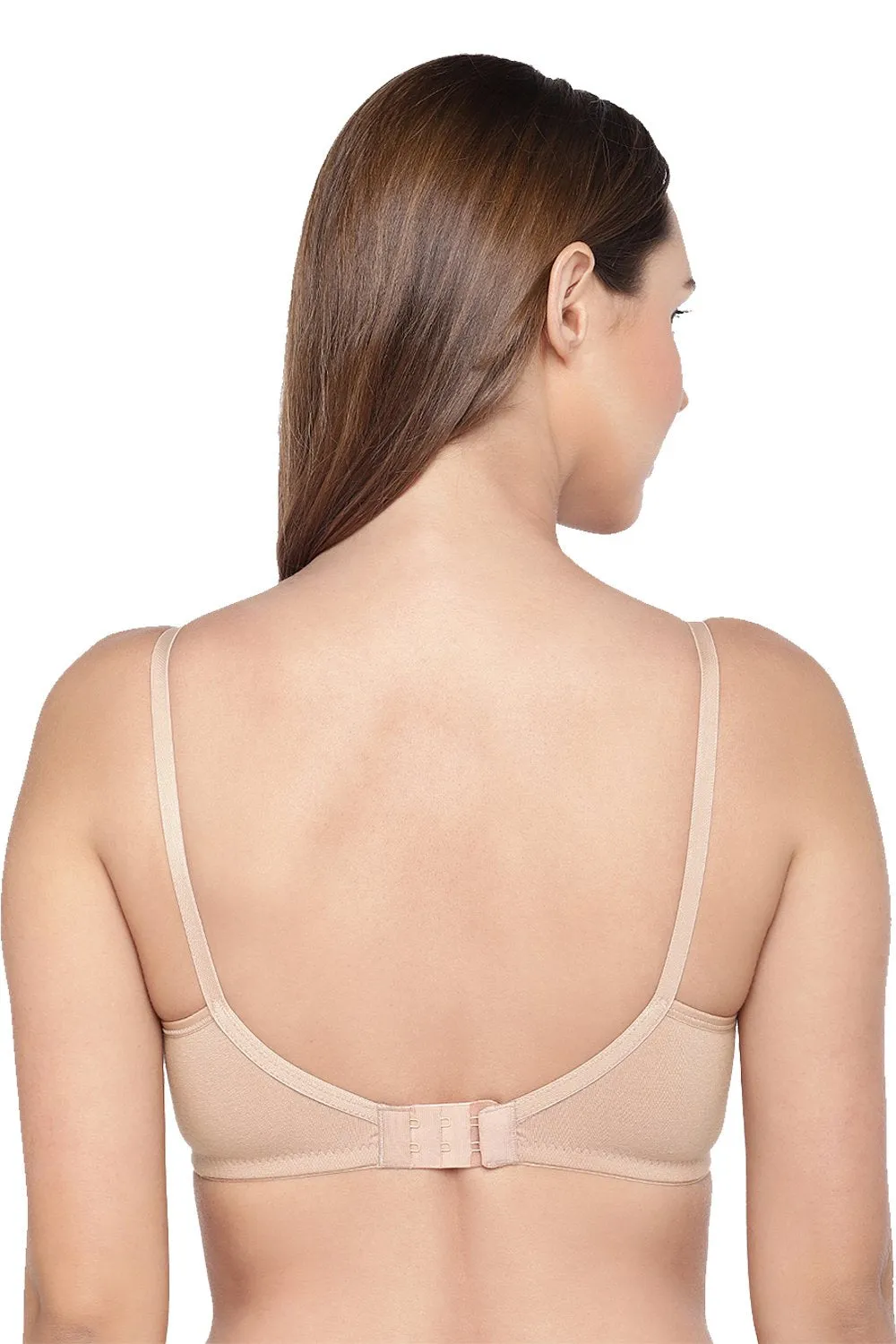 Organic Cotton Antimicrobial Seamless Triangular Bra with Supportive Stitch (Pack of 3)-ISB099-_Black_Black_Skin-