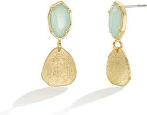 OZEL  Crystal Earrings for Women Dangle  14K Gold Plated Lightweight Daily Fashion Earrings