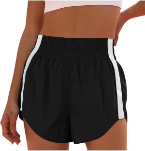 Running Shorts for Women Summer High Waisted Pleated Quick Dry Athletic Short Pants Casual Fashion Loose Fit Shorts