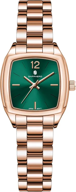 SAPPHERO Watches for Women Luxury Ladies Watches Women's Bracelet Watch Small Stainless Steel Analog 3ATM Waterproof Wrist Watch for Women