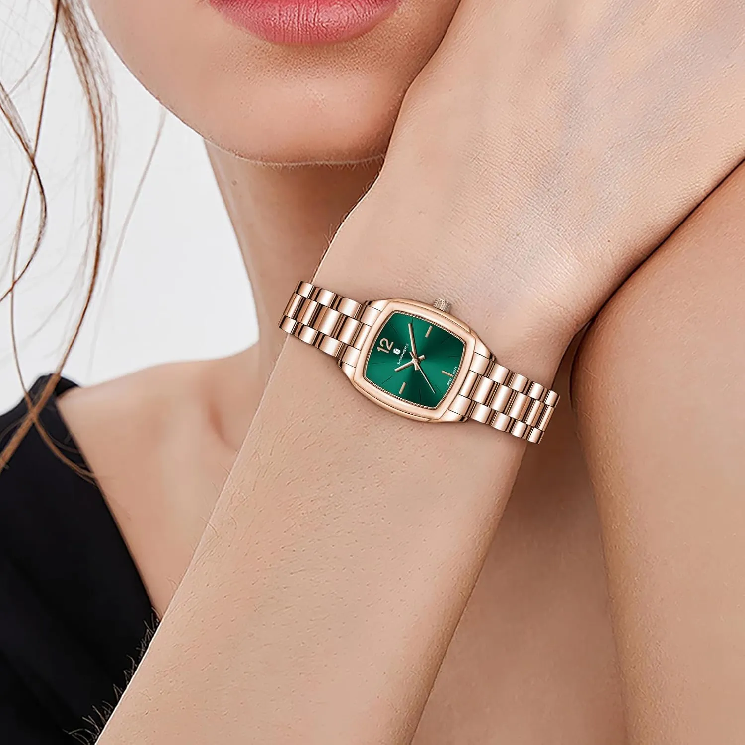 SAPPHERO Watches for Women Luxury Ladies Watches Women's Bracelet Watch Small Stainless Steel Analog 3ATM Waterproof Wrist Watch for Women