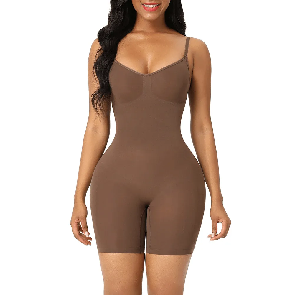 Seamless Women Full Body Shapewear Bodysuit PushUp Short