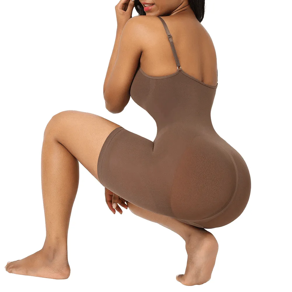 Seamless Women Full Body Shapewear Bodysuit PushUp Short