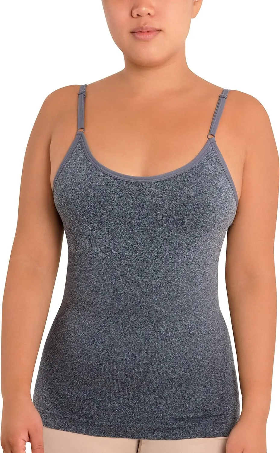 Skinnygirl Women's Scoop Neck Seamless Shaping Camisole, 3-Pack