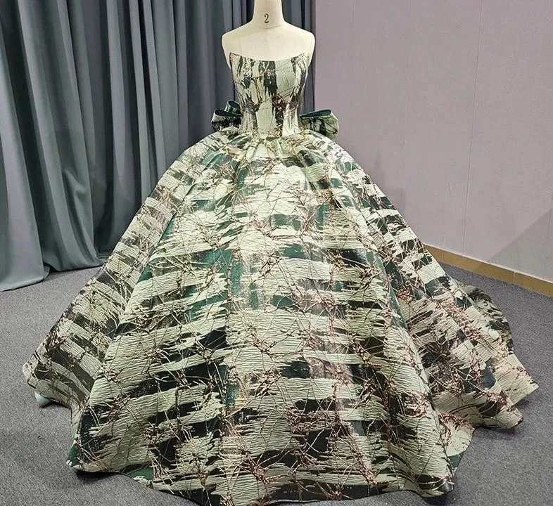 Strapless Quinceañera Dress