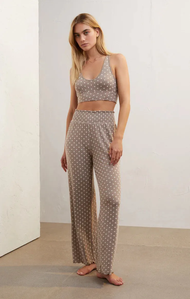 V-Neck Dot Tank Bra