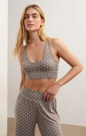 V-Neck Dot Tank Bra