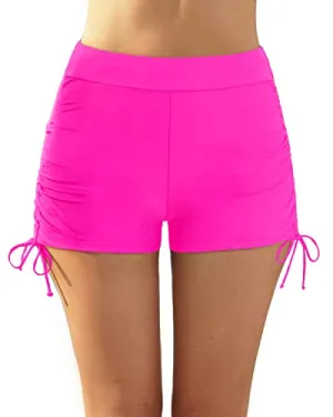 Women's Swim Shorts High Waisted Bathing Suit Bottoms Tummy Control Board Shorts
